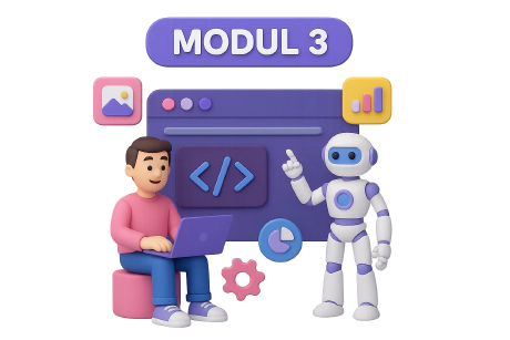 Lengkapi informasi bagian bawah halaman web pada HTML dengan footer